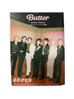 60 pcs BTS 21 BT21 Butter‎ Double sided LOMO cards kpop bangtan boys